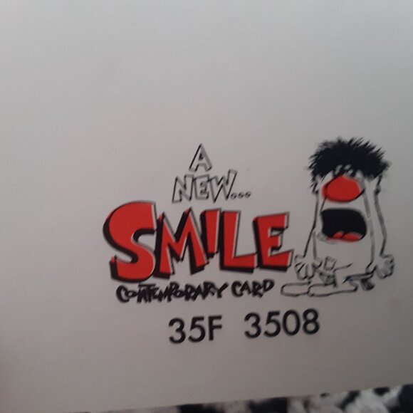 Rare 2 Vintage 1963 A New Smile Contemporary Greeting Cards - Picture 6 of 6